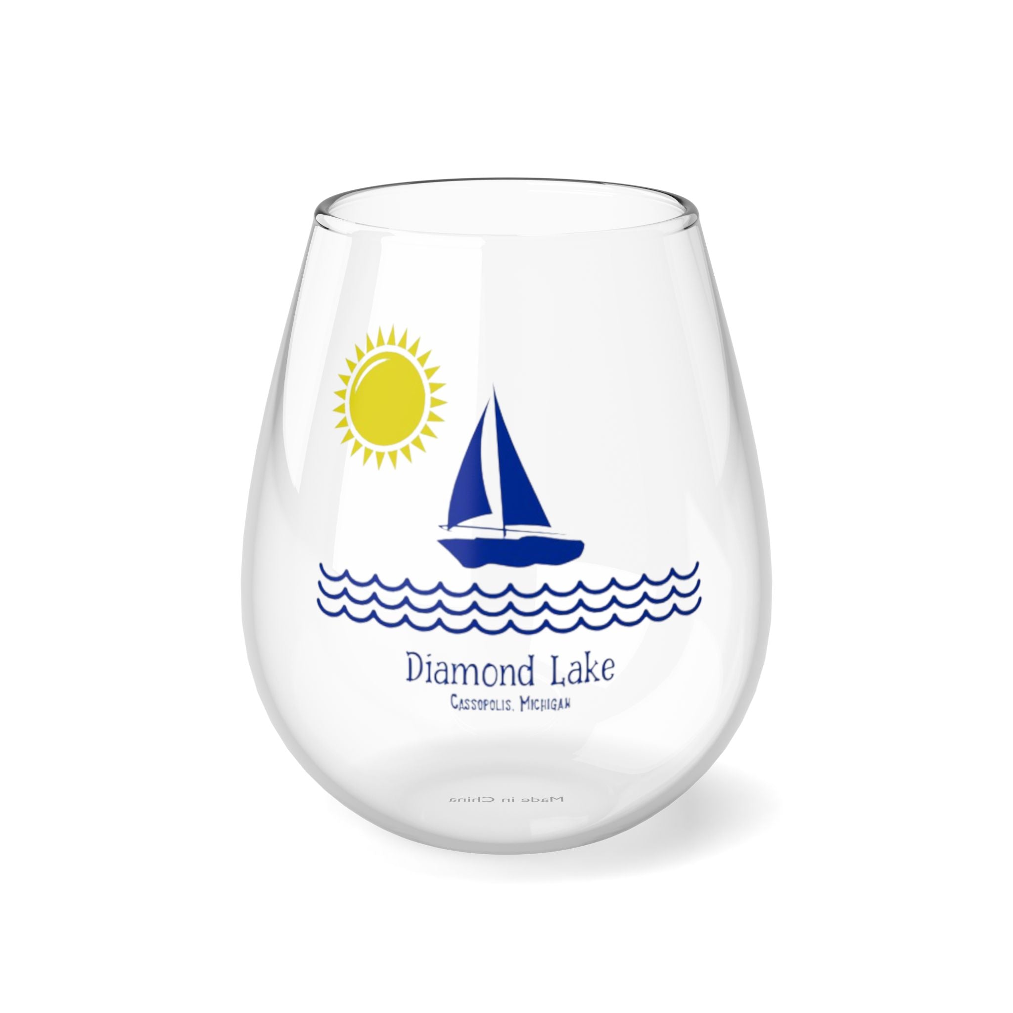 Diamond Lake Stemless Wine Glass, 11.75oz