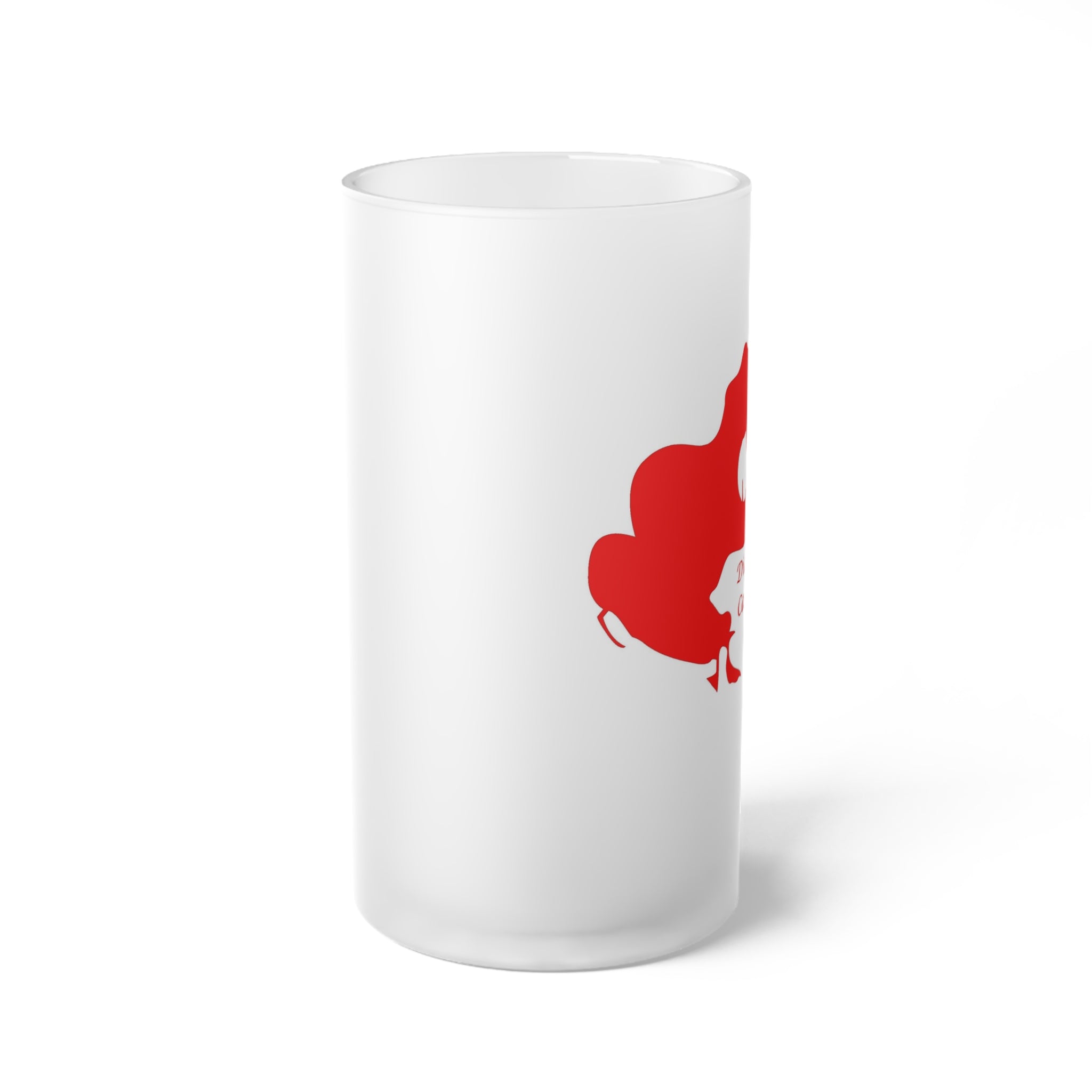 Diamond Lake Frosted Glass Beer Mug