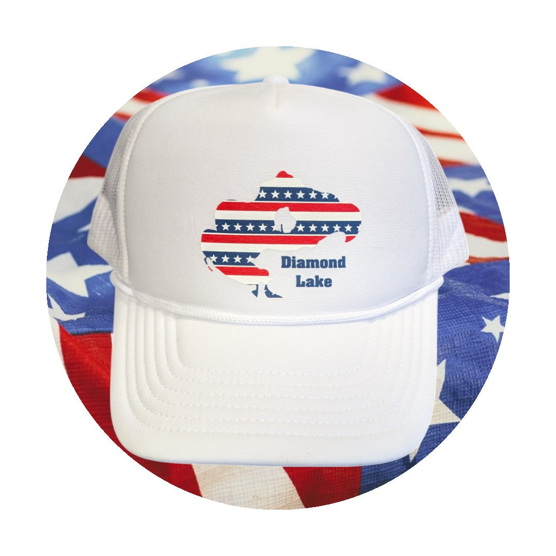 Diamond Lake Stars & Stripes Foam Trucker Hat