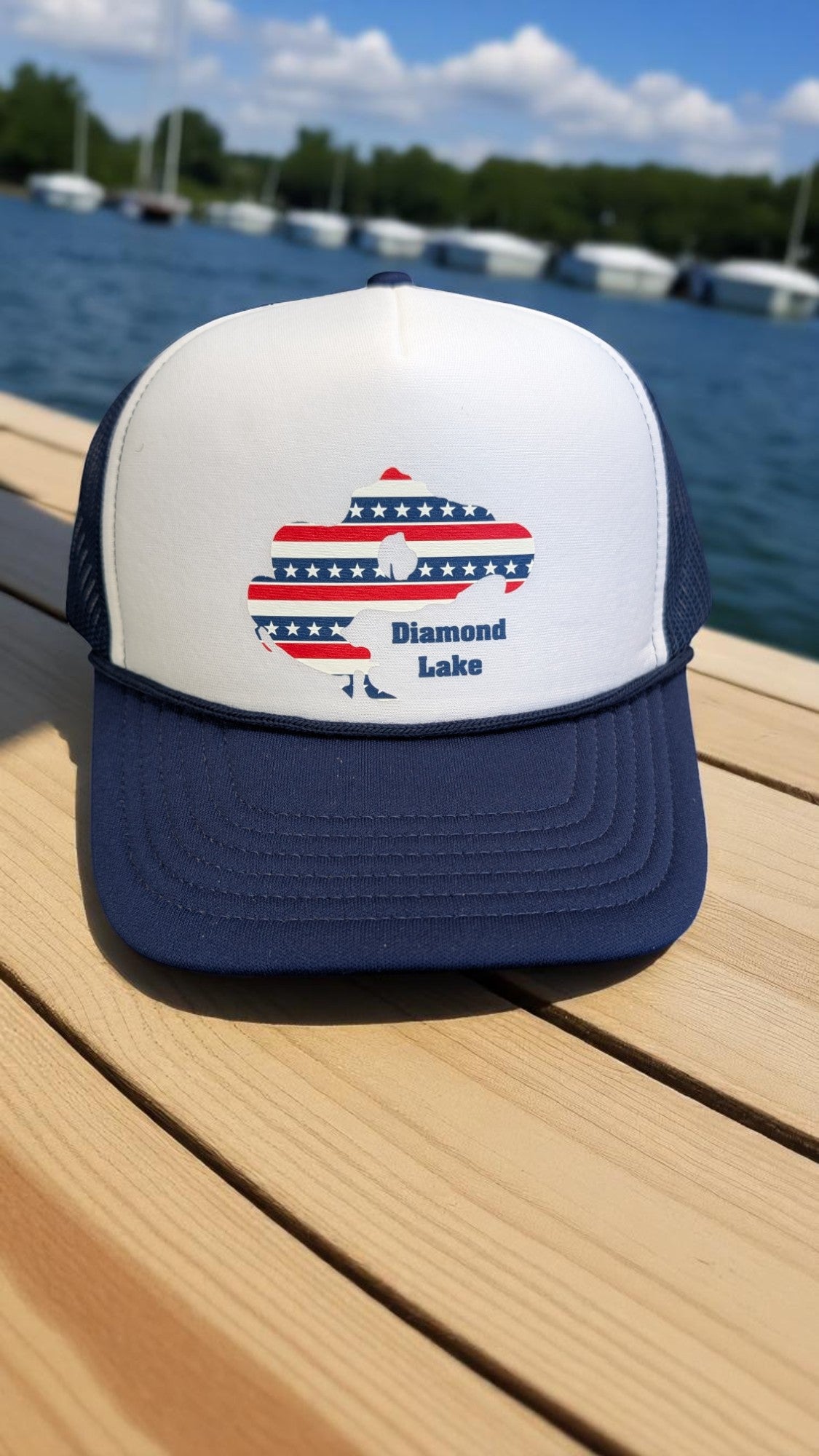 Diamond Lake Stars & Stripes Foam Trucker Hat