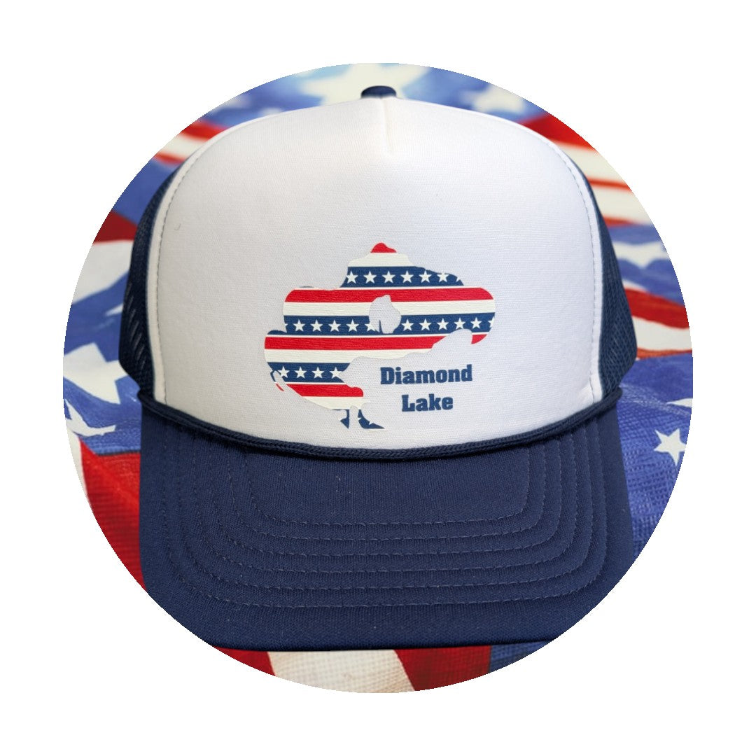 Diamond Lake Stars & Stripes Foam Trucker Hat