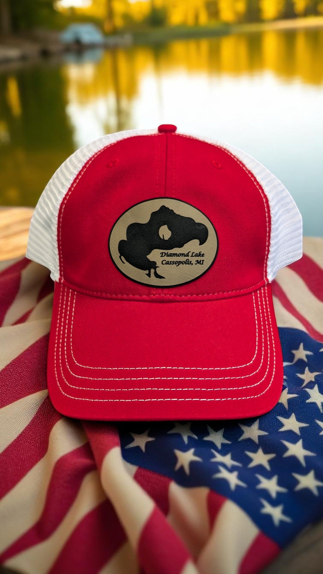 Diamond Lake Trucker Hat- (unstructured)