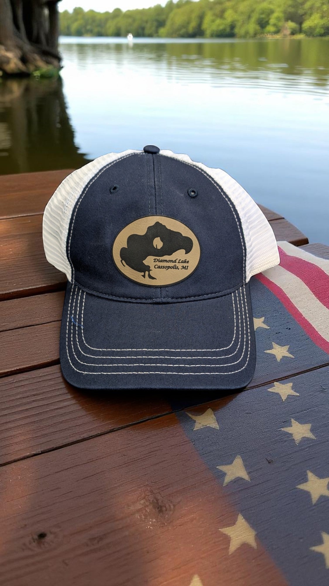 Diamond Lake Trucker Hat- (unstructured)