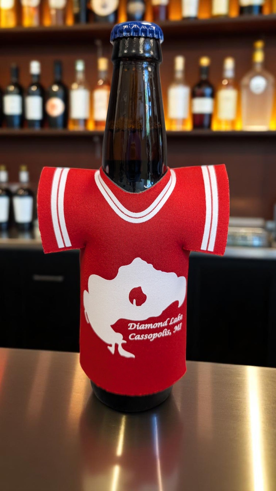 Diamond Lake Logo Collapsible Jersey Foam Can & Bottle Holder
