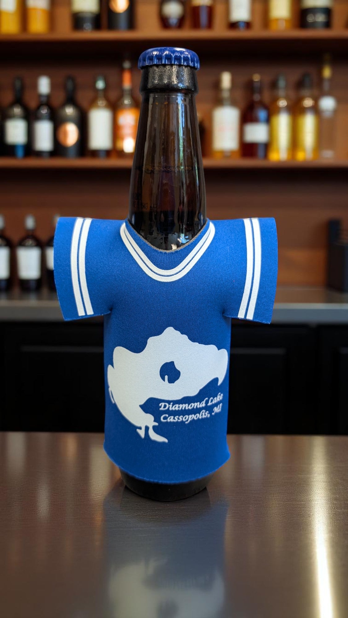 Diamond Lake Logo Collapsible Jersey Foam Can & Bottle Holder
