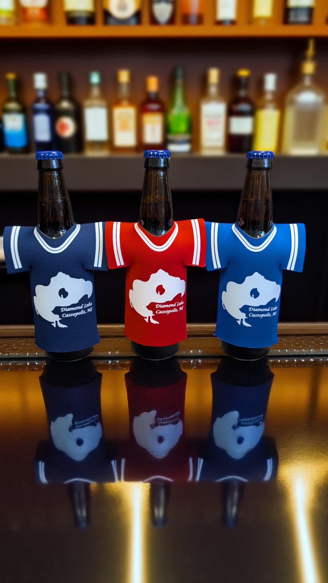 Diamond Lake Logo Collapsible Jersey Foam Can & Bottle Holder