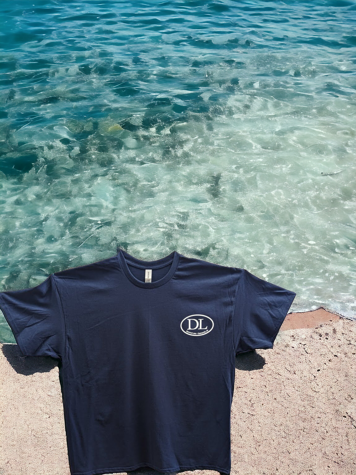 Diamond Lake Oval DL T-Shirt, Lake Life Wear, view 3 of 4