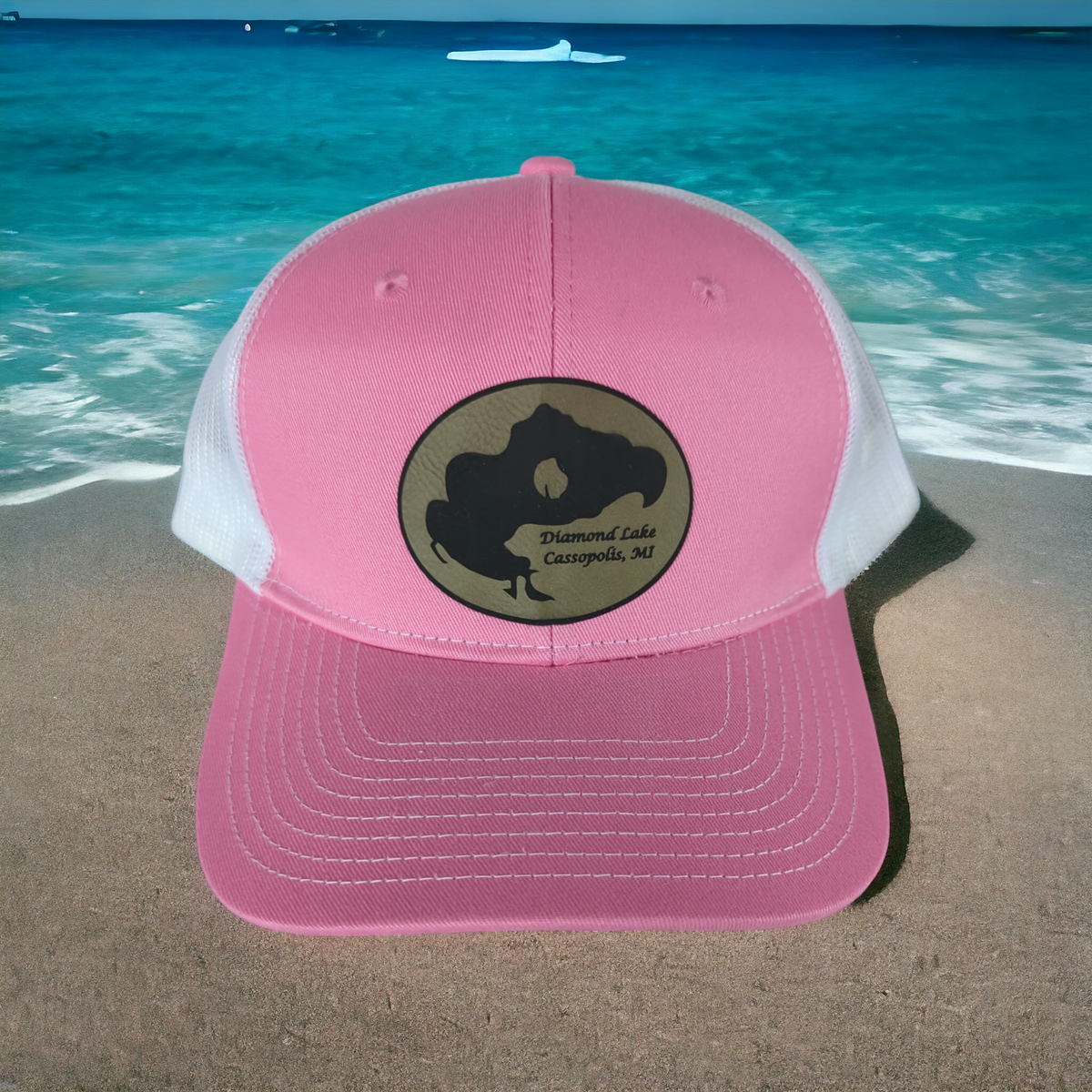 Diamond Lake Snapback Trucker Hat, Lake Life Wear, view 3 of 4