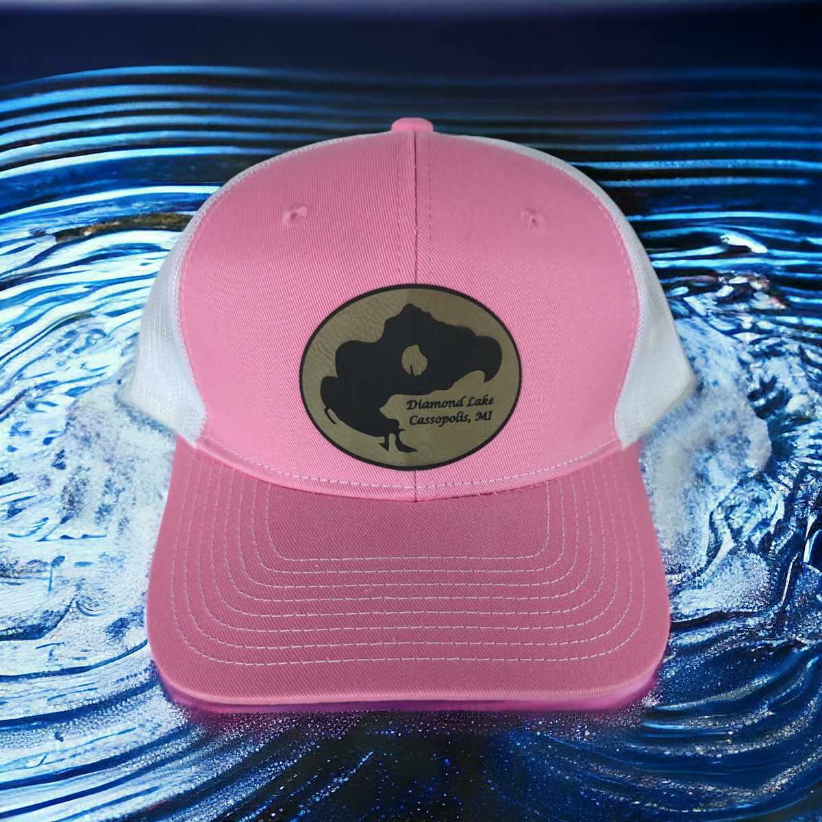 Diamond Lake Snapback Trucker Hat, Lake Life Wear, view 4 of 4