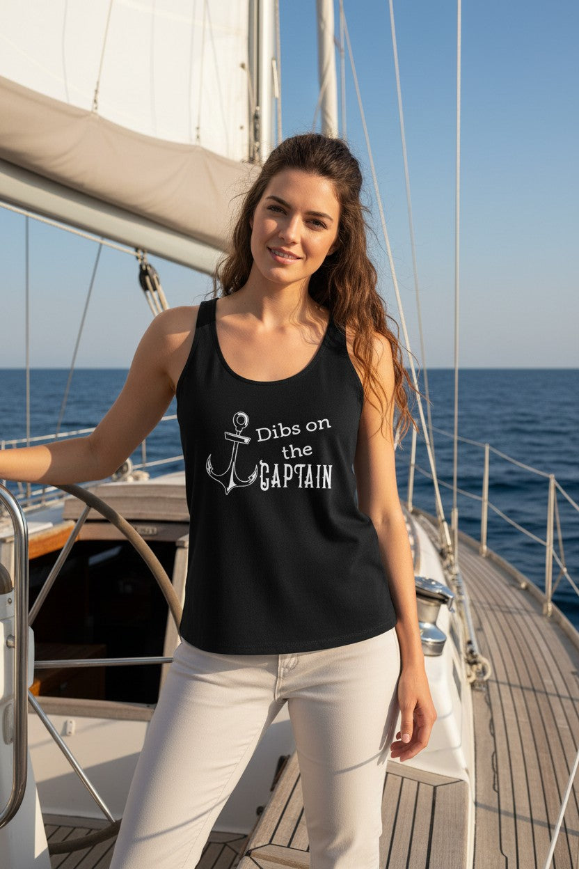 Dibs on the Captain Tank Top, Lake Life Wear, view 5 of 6