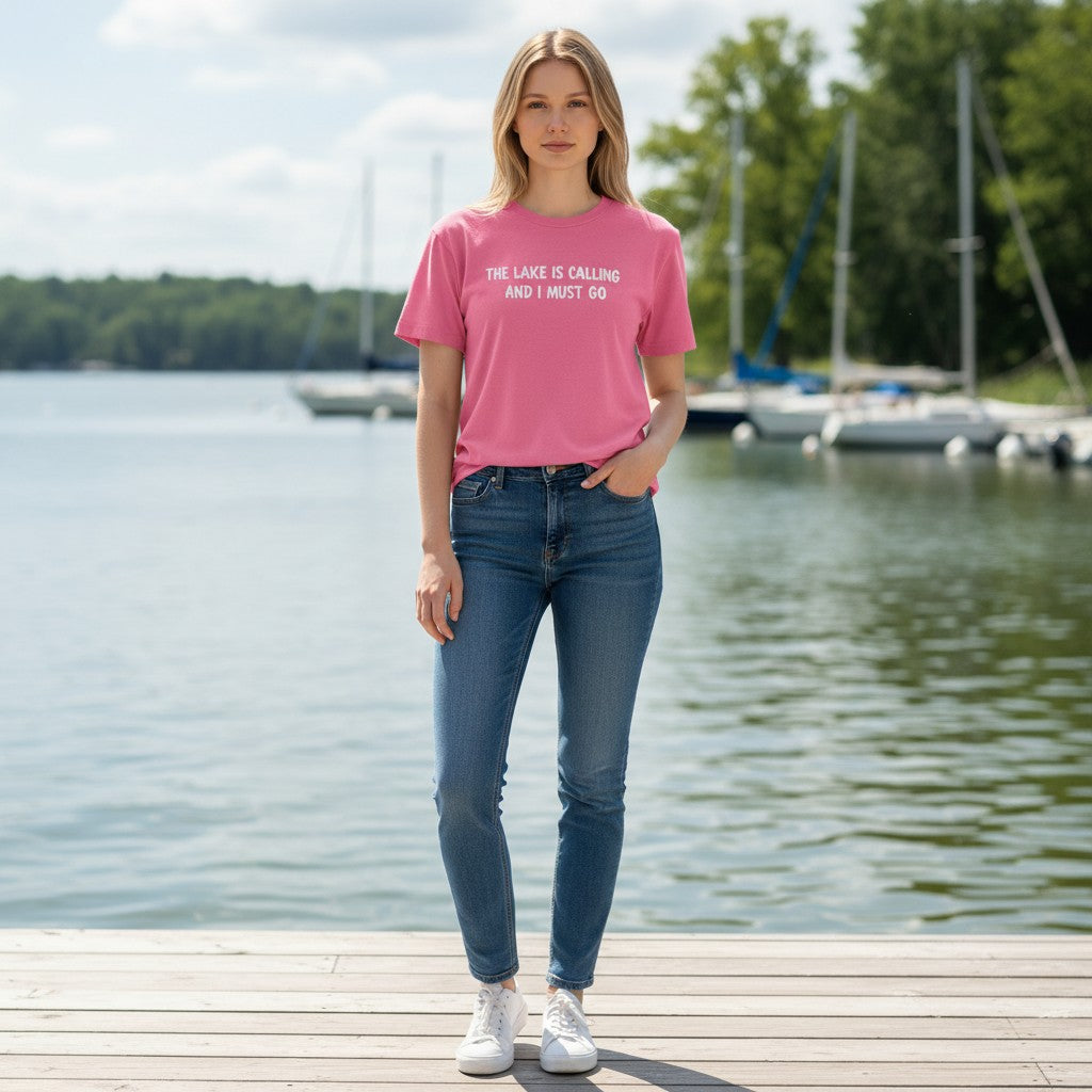 The Lake Is Calling T-Shirt, Lake Life Wear, view 6 of 9