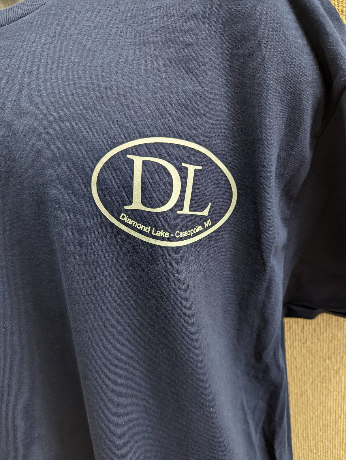 Diamond Lake Oval DL T-Shirt, Lake Life Wear, view 4 of 4