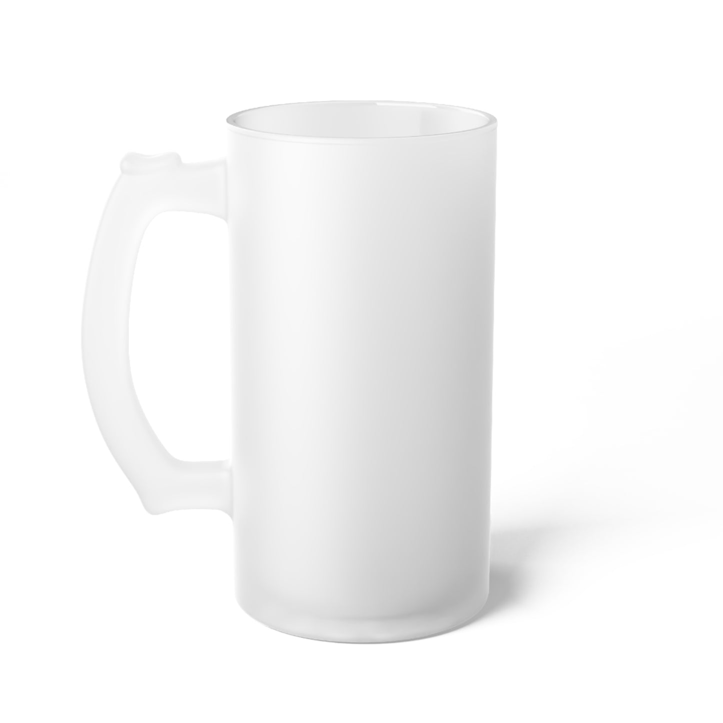 Frosted Diamond Lake Glass Beer Mug