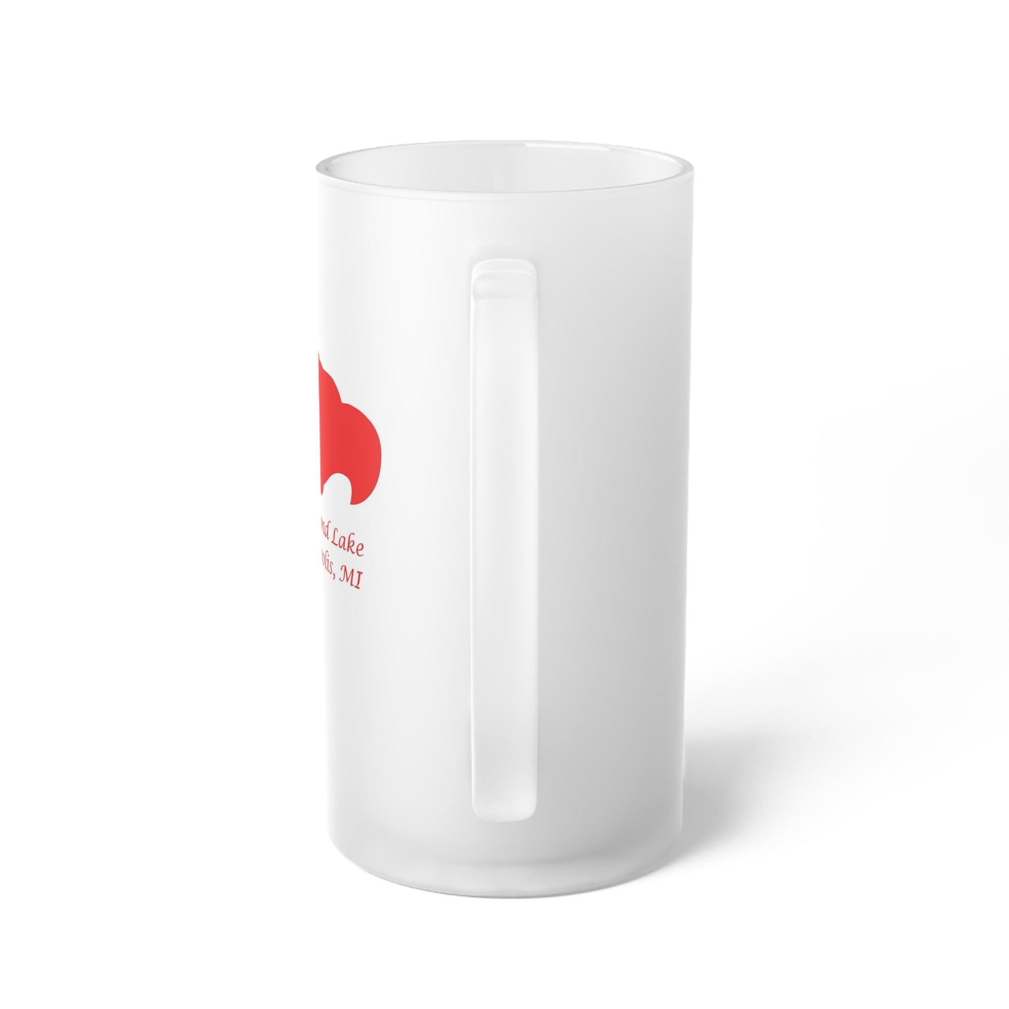 Diamond Lake Frosted Glass Beer Mug