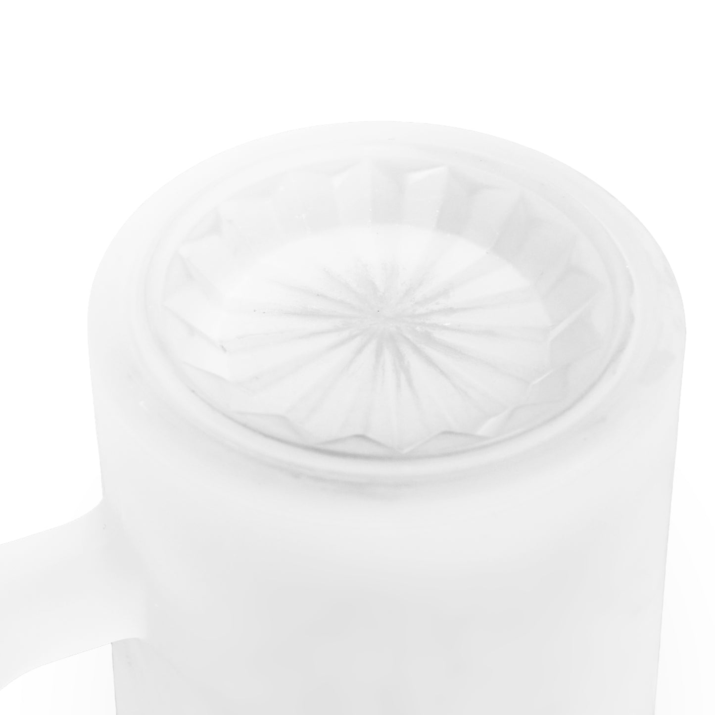 Frosted Diamond Lake Glass Beer Mug