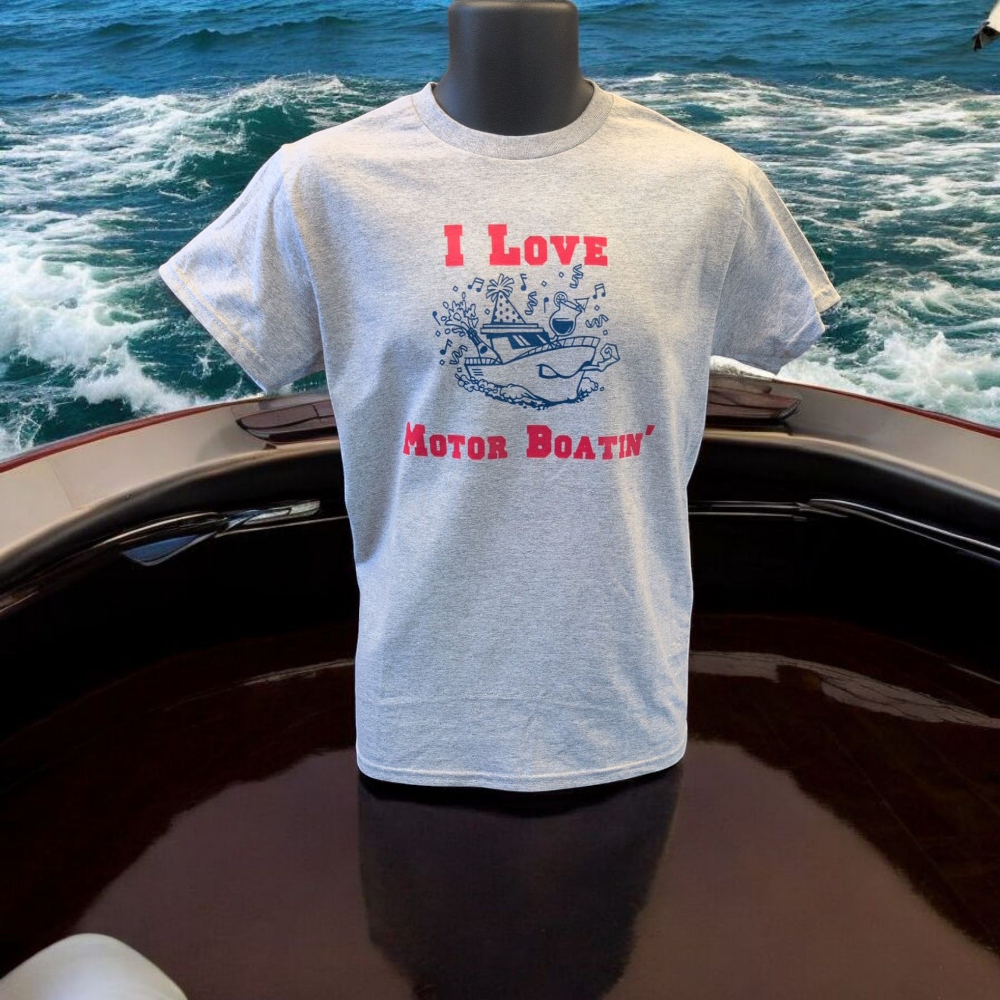 I Love Motor Boatin' Unisex Tee - Perfect for Boating Enthusiasts