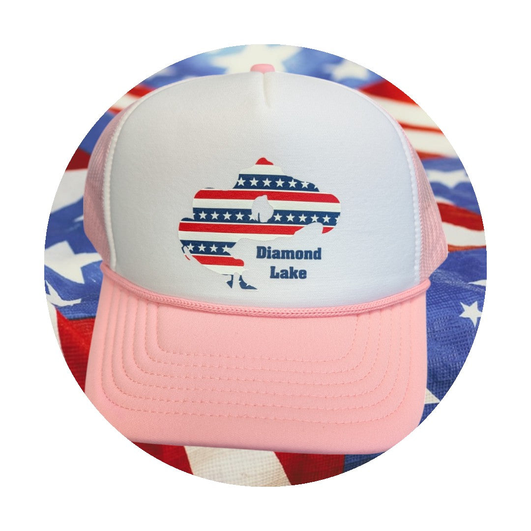 Diamond Lake Stars & Stripes Foam Trucker Hat