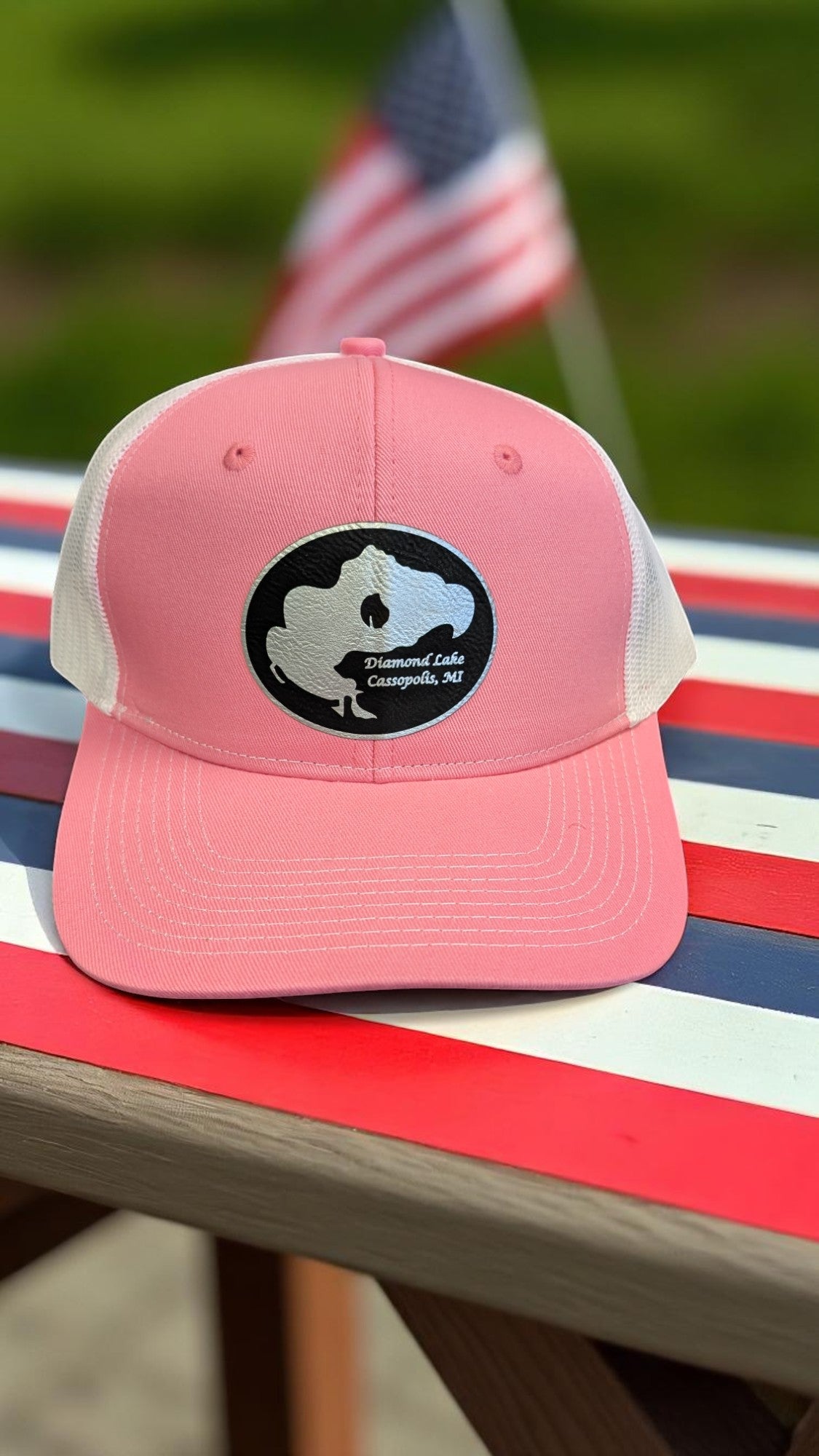 Diamond Lake Hat with Black / Silver Logo