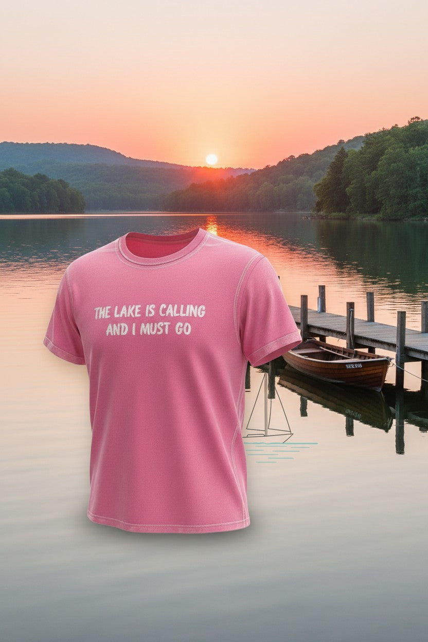 The Lake Is Calling T-Shirt, Lake Life Wear, view 8 of 9