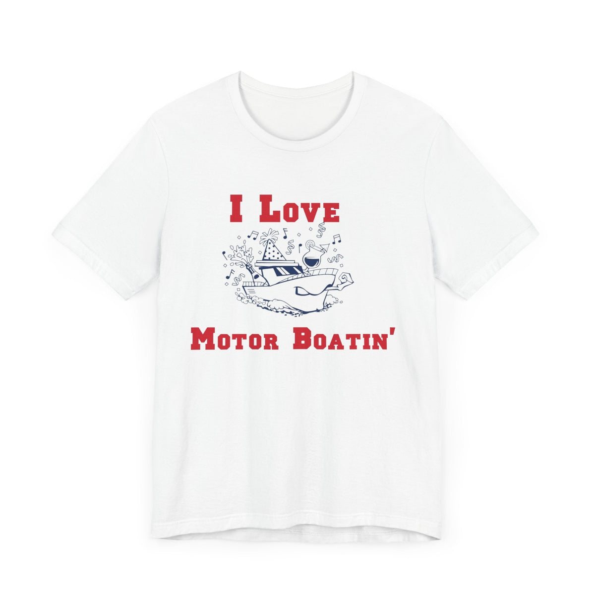 I Love Motor Boatin' T-Shirt, Sport Grey, Lake Life Wear, view 10 of 12